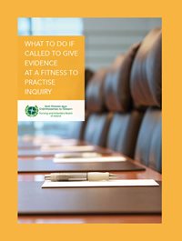 evidence at a fitness to practice inquiry cover